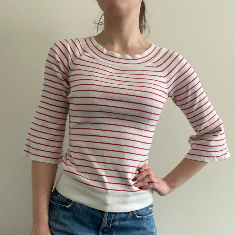 French style striped sweater